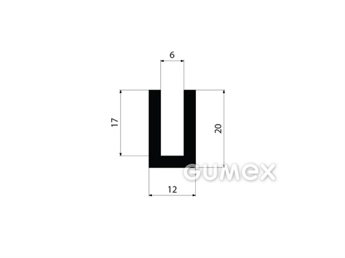 GUMMIPROFILE U-FORM - EPDM